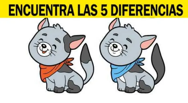 ¿Cuáles son las 5 diferencias? Ubica todas en solo 6 segundos