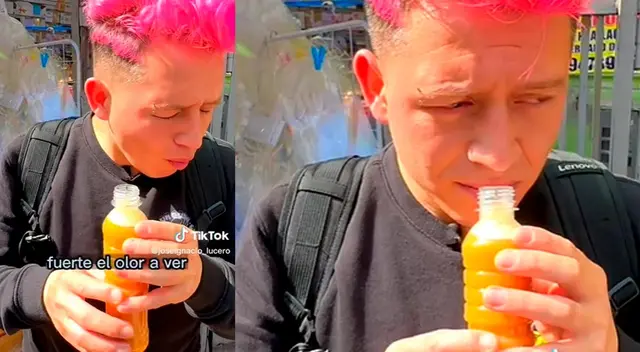 No soportó el fuerte olor del maíz fermentado y por poco vomita en la vía pública. No soportó el fuerte olor del maíz fermentado y por poco vomita en la vía pública.