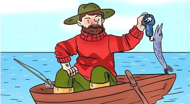 Reto visual: solo el 1% encontró el error en la imagen del pescador