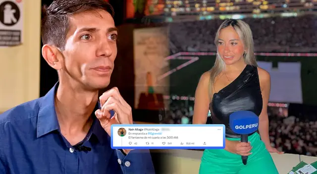 La periodista deportiva le jugó una broma pesada a su compañero de trabajo tras escucharlo cantar.