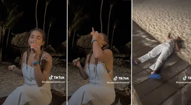 La cantante sorprendió a los usuarios de TikTok al desmayarse por tomar un fuerte shot de destilado. La cantante sorprendió a los usuarios de TikTok al desmayarse por tomar un fuerte shot de destilado.