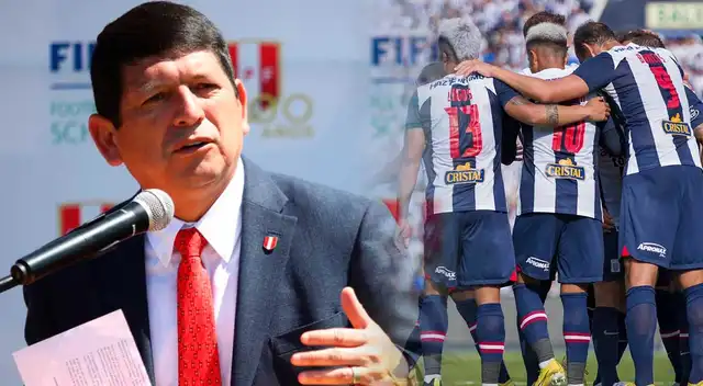 Agustín Lozano aseguró  que la FPF tuvo conversaciones con Alianza Lima. Foto: FPF / Alianza Lima / Composición Líbero