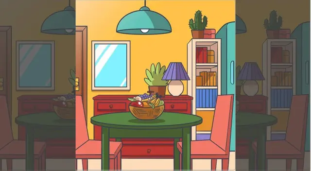 Encuentra la flor en esta sala en tan solo 5 segundos. Encuentra la flor en esta sala en tan solo 5 segundos.