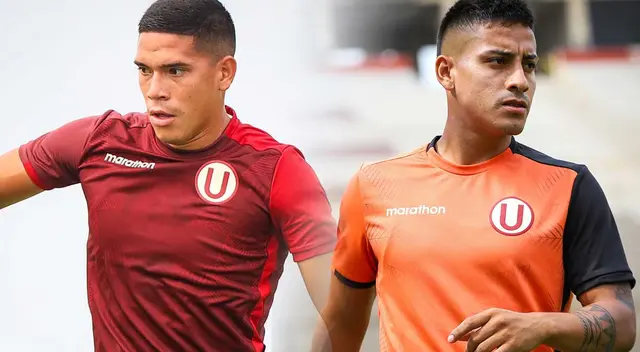 Yuriel Celi y Jorge Murrugarra fueron convocados al partido contra FBC Melgar. Foto: Universitario / Composición Líbero Yuriel Celi y Jorge Murrugarra fueron convocados al partido contra FBC Melgar. Foto: Universitario / Composición Líbero