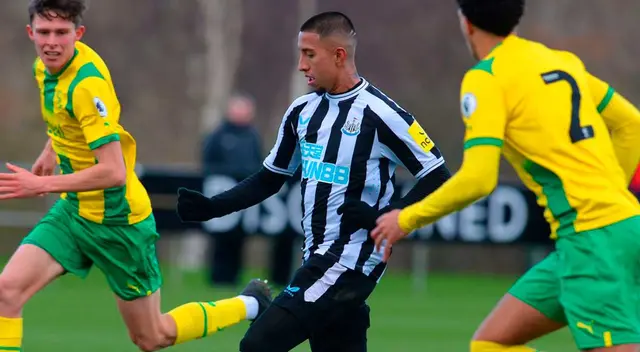 Rodrigo Vilca marcó su primer gol con la camiseta del Newcastle. Foto: Newcastle United