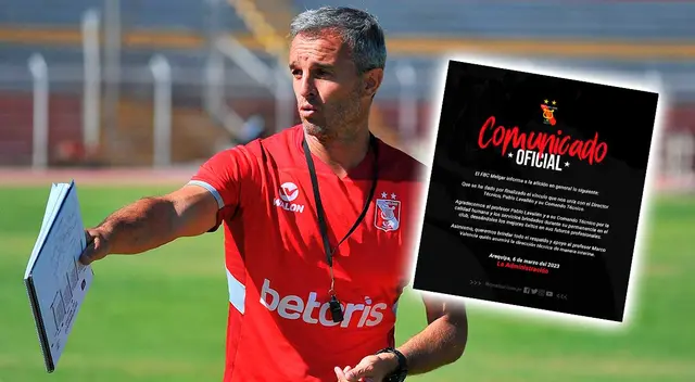 Debido a los malos resultados del equipo en la Liga 1, Pablo Lavallén dejó de ser técnico de FBC Melgar. Foto: FBC Melgar / Composición Líbero