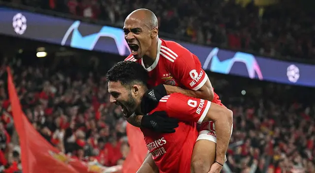 Benfica apabulló a Brujas por 5-1 en la UEFA Champions League. Foto UEFA Champions League
