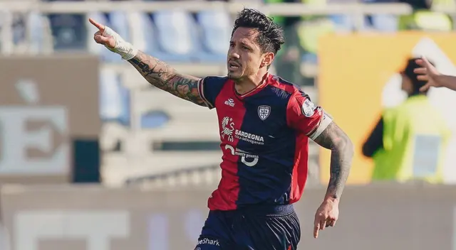Gianluca Lapadula llegó a los 13 goles con Cagliari en la Serie B italiana.