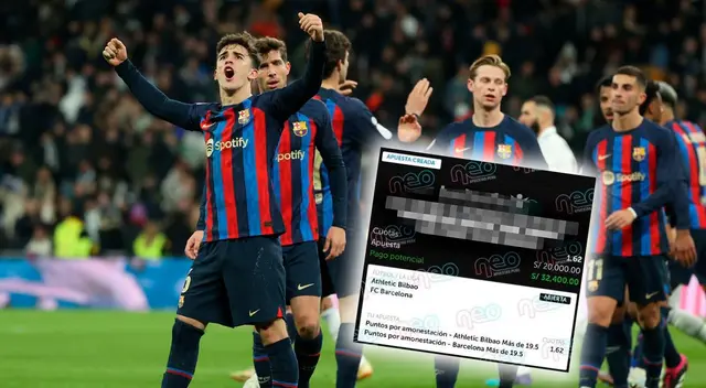 Hincha perdió 20 mil soles tras apostar en el Athletic Bilbao vs Barcelona