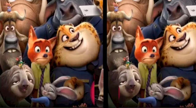 Mira con atención los detalles que aparecen en el reto visual para encontrar las 4 diferencias.