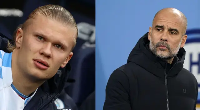 Guardiola dio una extraña respuesta sobre el cambio de Haaland.