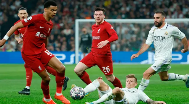 En esta nota podrás conocer cómo quedó Real Madrid vs. Liverpool por ESPN. Foto: Real Madrid / Liverpool / Composición Líbero En esta nota podrás conocer cómo quedó Real Madrid vs. Liverpool por ESPN. Foto: Real Madrid / Liverpool / Composición Líbero