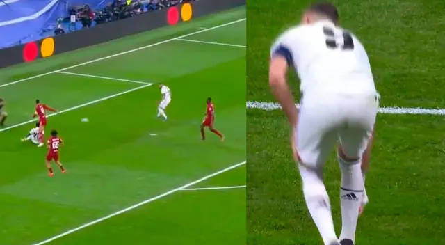 Karim Benzema marcó el 1-0 para Real Madrid, pero se lesionó. Foto: ESPN / Composición Líbero Karim Benzema marcó el 1-0 para Real Madrid, pero se lesionó. Foto: ESPN / Composición Líbero