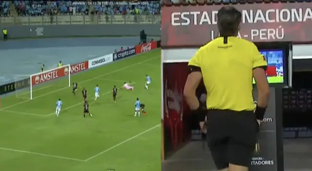 Le anulan gol a Sporting Cristal por falta previa. Le anulan gol a Sporting Cristal por falta previa.