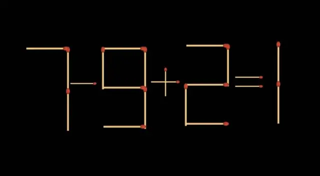 Analiza la ecuación del acertijo visual y busca la manera de corregirlo en menos de 7 segundos. Analiza la ecuación del acertijo visual y busca la manera de corregirlo en menos de 7 segundos.
