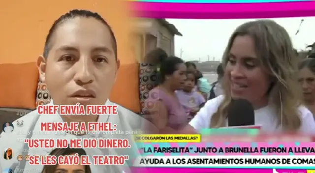 Chef solidario arremete contra Ethel Pozo tras apropiarse ayuda que no brindó Chef solidario arremete contra Ethel Pozo tras apropiarse ayuda que no brindó
