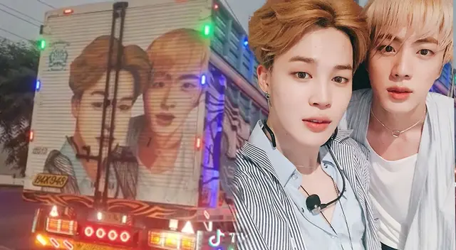 El camión ARMY que tiene como protagonistas a los integrantes de BTS Jin y Jimin