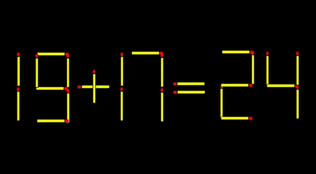 Pon tu mayor concentración para resolver el complicado acertijo, en el cual tendrás que mover 2 cerillos. Pon tu mayor concentración para resolver el complicado acertijo, en el cual tendrás que mover 2 cerillos.