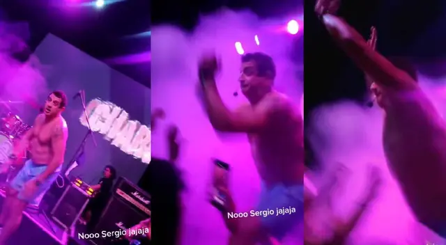 Sergio Galliani sufre caída en medio de su show con 'Los Chabelos'