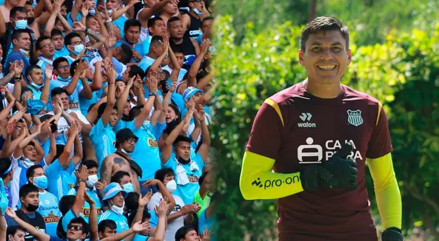 Hinchas de Cristal y el gesto al portero de Atlético Grau, Ronald 'Banana' Ruiz