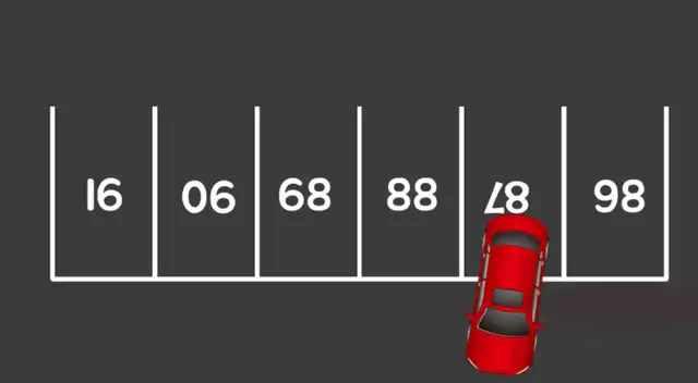 Acertijo: Encuentra el número del estacionamiento donde está el auto