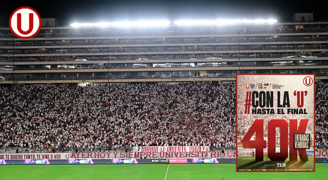 Universitario jugará nuevamente con 40 mil hinchas en el Monumental. Universitario jugará nuevamente con 40 mil hinchas en el Monumental.