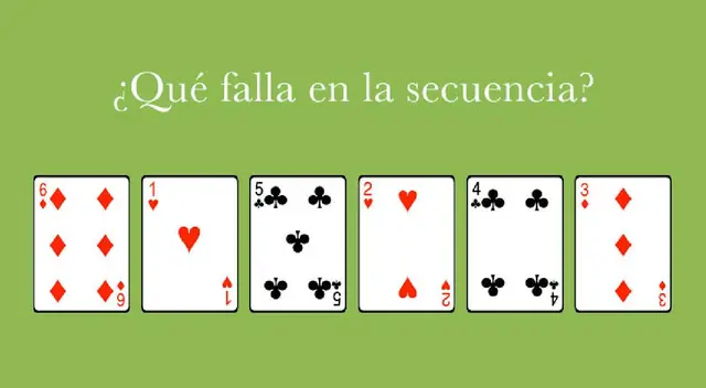 ¿Cuál es la carta que debe salir de aquí? Tienes 3 segundos para verla