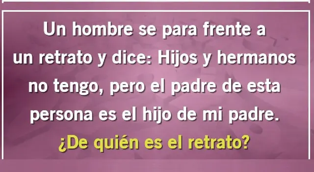 ¿A quién ve en el retrato este hombre? Solo tú puedes responder en 10 segundos ¿A quién ve en el retrato este hombre? Solo tú puedes responder en 10 segundos