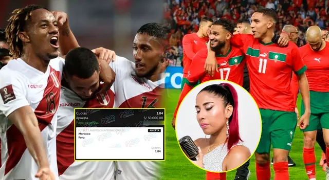 Hincha apostó 30 mil soles en partido de Perú vs Marruecos y con premio puede contratar a la cantante de moda.