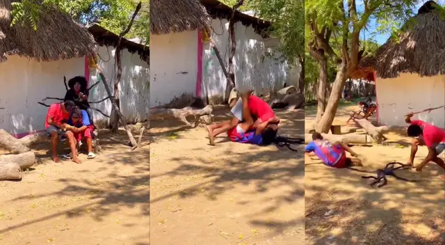 Los jóvenes tuvieron una viral reacción al visualizar esta tarántula.