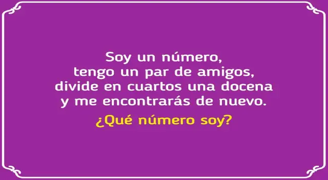 Demuestra que eres un 'crack' y supera este acertijo mental en tiempo récord.
