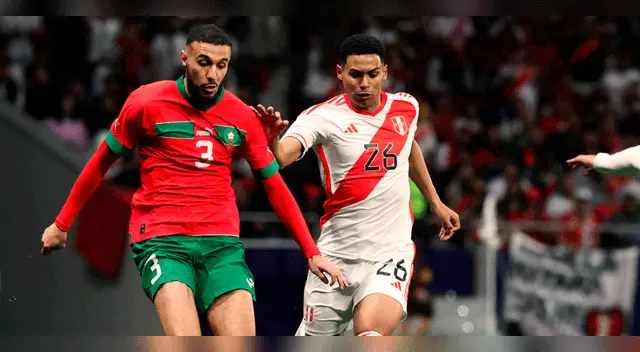 Marcos López jugó el primer tiempo ante Marruecos