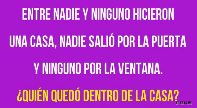 Desarrolla este acertijo mental y conoce en poco tiempo si eres un 'crack'. Desarrolla este acertijo mental y conoce en poco tiempo si eres un 'crack'.