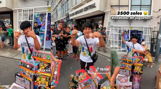 El joven afirmó que ganaba mile de soles vendiendo en la calle y fue desmentido por otros vendedores.