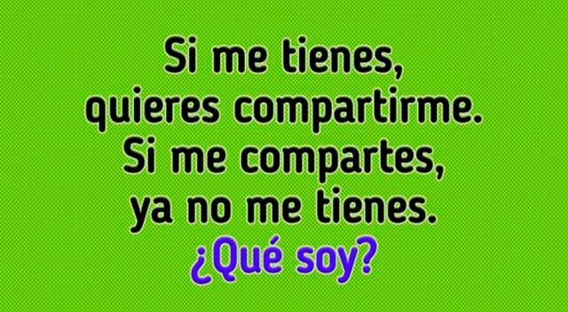 Analiza la adivinanza que aparece en el acertijo visual y encuentra la respuesta en tiempo récord. Analiza la adivinanza que aparece en el acertijo visual y encuentra la respuesta en tiempo récord.