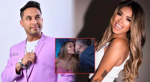 La modelo cumplió su promesa y sorprendió a miles de fans al darle un beso al cantante.