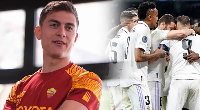 Real Madrid intentaría fichar a Paulo Dybala. Foto: AS Roma / Real Madrid