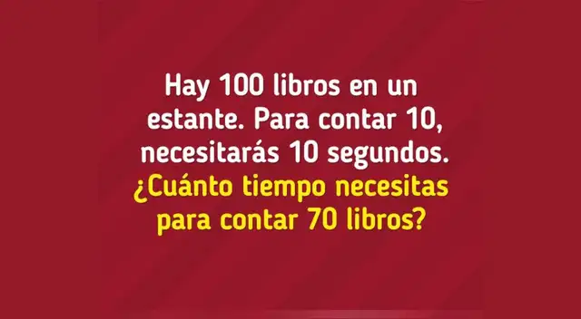 Solo una mente brillante resuelve este ejercicio mental en cuestión de segundos. Solo una mente brillante resuelve este ejercicio mental en cuestión de segundos.