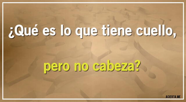 Demuestra que eres un verdadero genio y supera este acertijo que no cualquier logra vencer. Demuestra que eres un verdadero genio y supera este acertijo que no cualquier logra vencer.