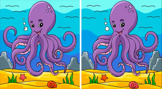 ¿Serás capaz de ubicar las 8 diferencias entre los pulpos en solo 10 segundos? ¿Serás capaz de ubicar las 8 diferencias entre los pulpos en solo 10 segundos?