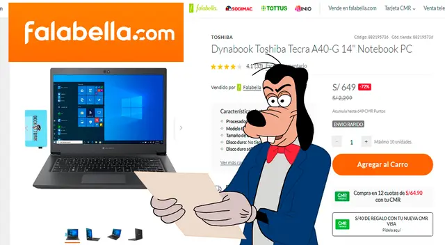 Esta laptop podrá ser comprada a un precio reducido por una promo especial de Falabella