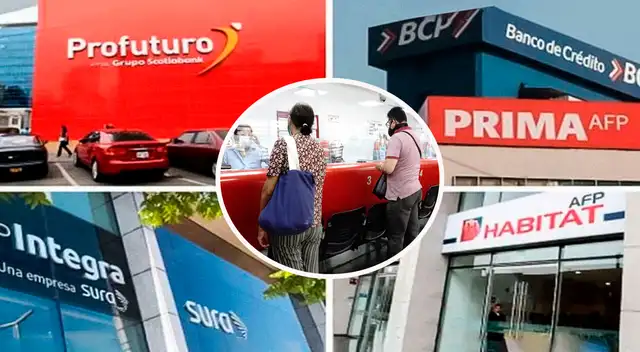 En el Perú, existen 4 entidades para aportar su dinero: Hábitat, Profuturo, Primera e Integra.