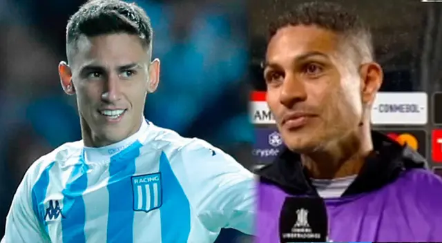 Paolo Guerrero tuvo perculiar gesto con su compañero Rojas tras el triunfo de Racing