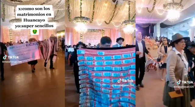 Recién casados recibieron miles de soles como regalos en Huancayo. Recién casados recibieron miles de soles como regalos en Huancayo.