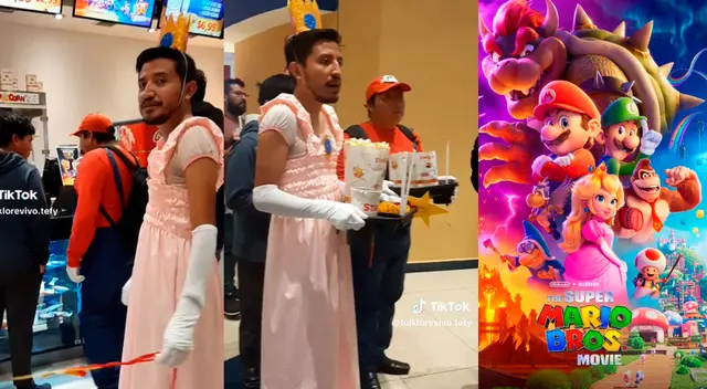 El joven fue aplaudido por miles en TikTok por su fanatismo y actitud al disfrazarse de la 'princesa' de Mario.