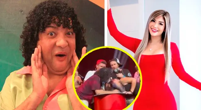 Los compañeros de Vílchez quedaron sorprendidos con su acción frente al público.