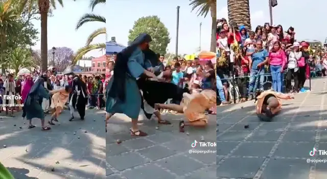 Una joven vivió una complicada situación al protagonizar a María Magdalena. Una joven vivió una complicada situación al protagonizar a María Magdalena.