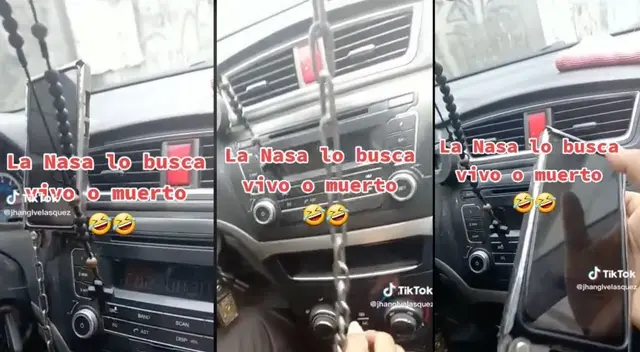 El ingenio del taxista sorprendió al pasajero, quien no dudó en registrar el hecho. El ingenio del taxista sorprendió al pasajero, quien no dudó en registrar el hecho.