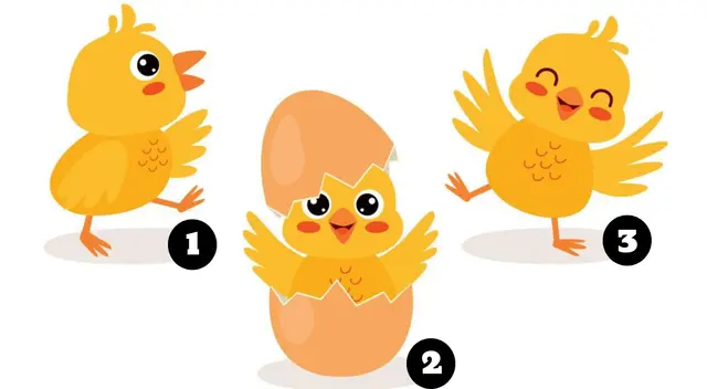 Elige uno de los pollitos y descubre como actúas ante las incertidumbres y problemas