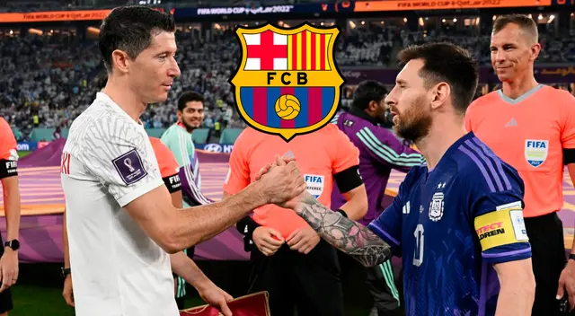 Lewandowski y Messi se vieron las caras en el Mundial de Catar 2022.